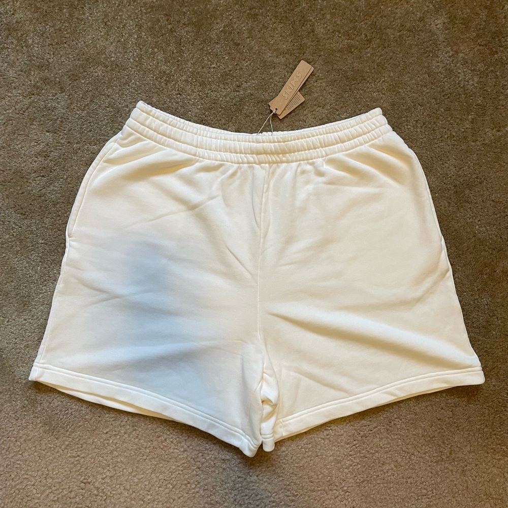 NWT SKIMS Drapey French Terry Short in Marble